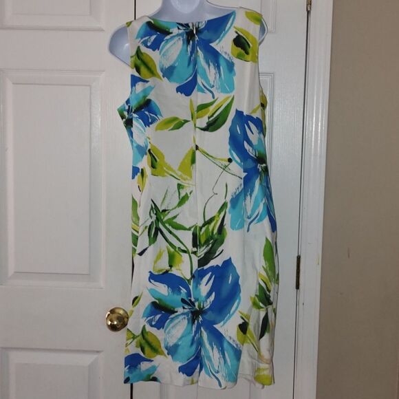 Chetta B sleeveless floral print dress Sz 14 - Picture 4 of 5